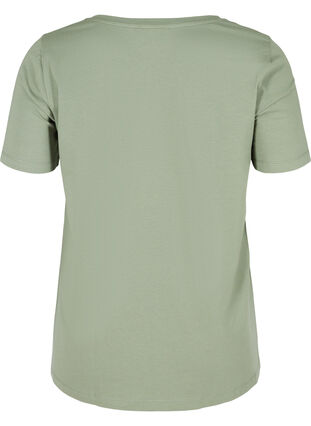 Koszulka typu basic z dekoltem w serek, Agave Green, Packshot image number 1