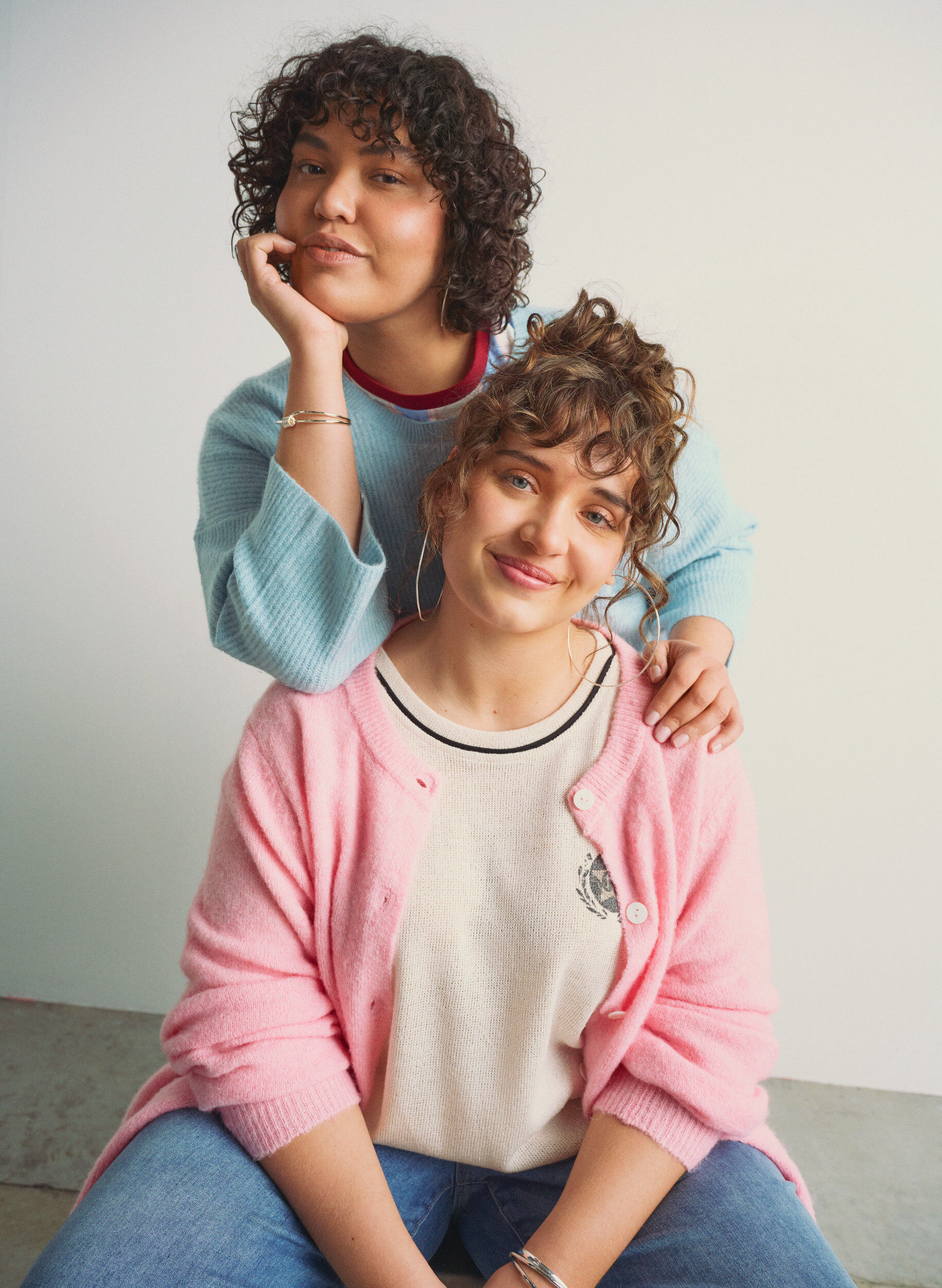 Zizzi Kardigan z welny i guziki, R&oacute;żowy, Image image number 0