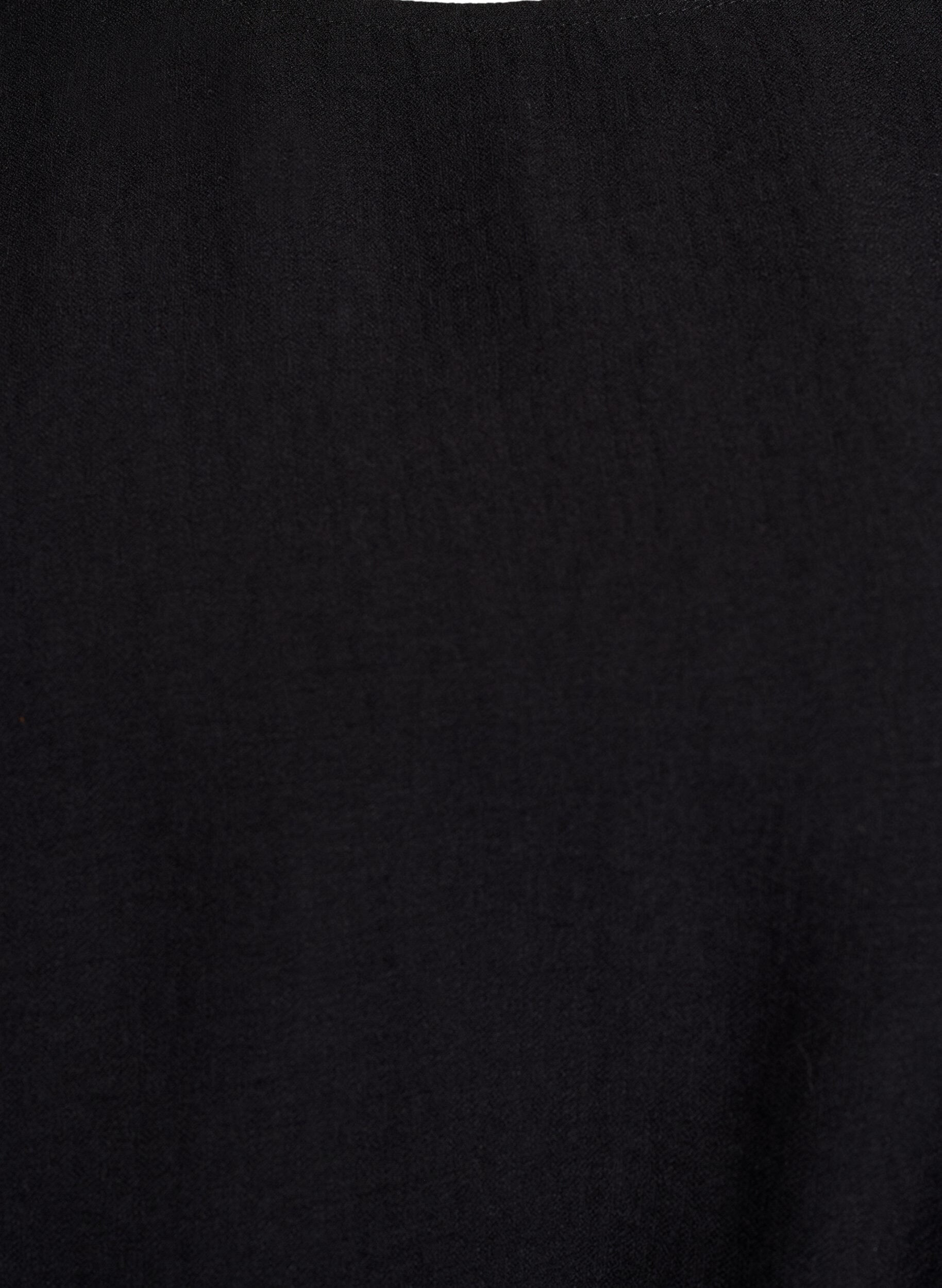 Zizzi Kr&oacute;tka sukienka o luznym kroju z wiazanym paskiem, Czarne, Packshot image number 2