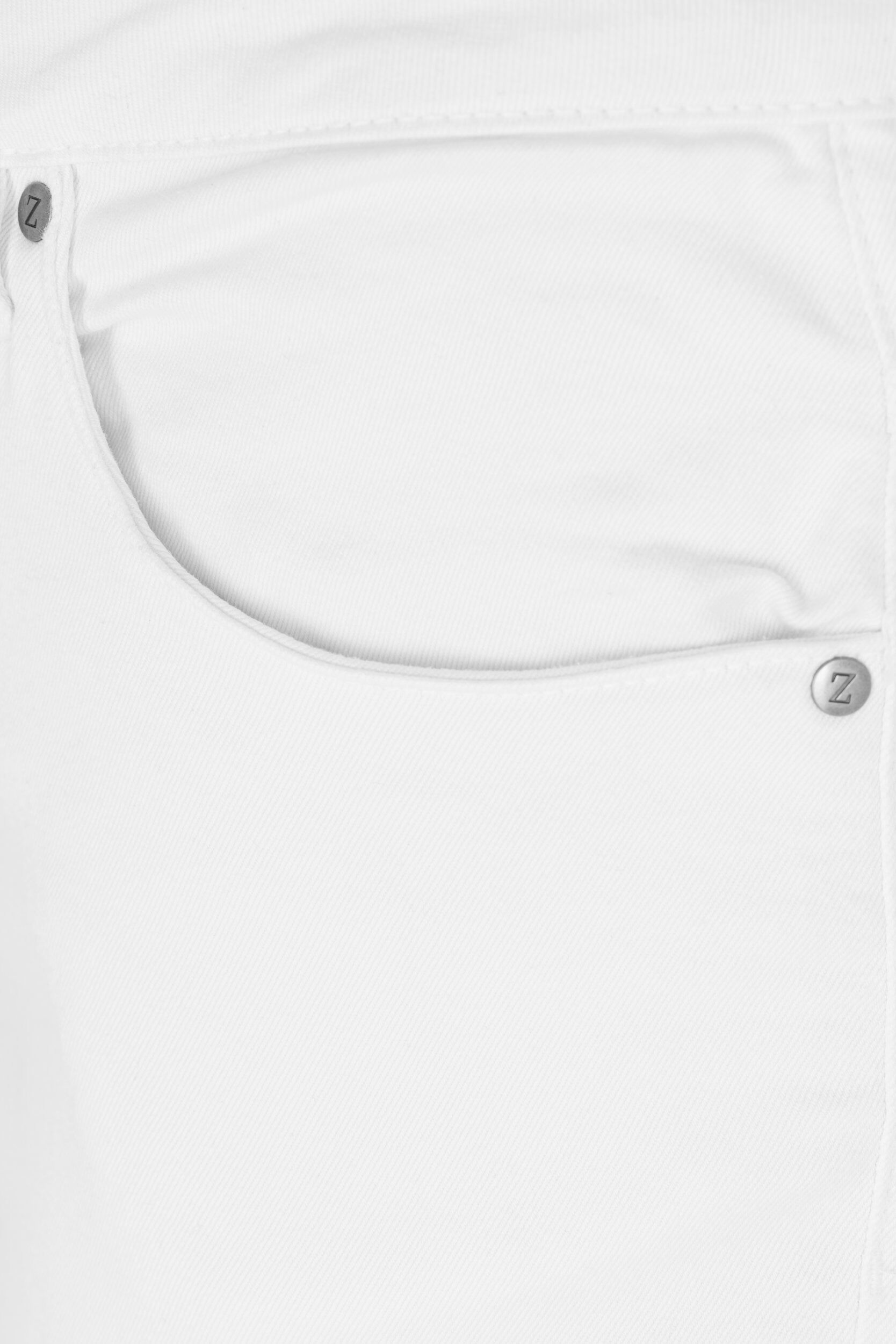 ZizziAmy capri jeans z wysokim stanem i bardzo dopasowanym krojem, Biały, Packshot image number 2