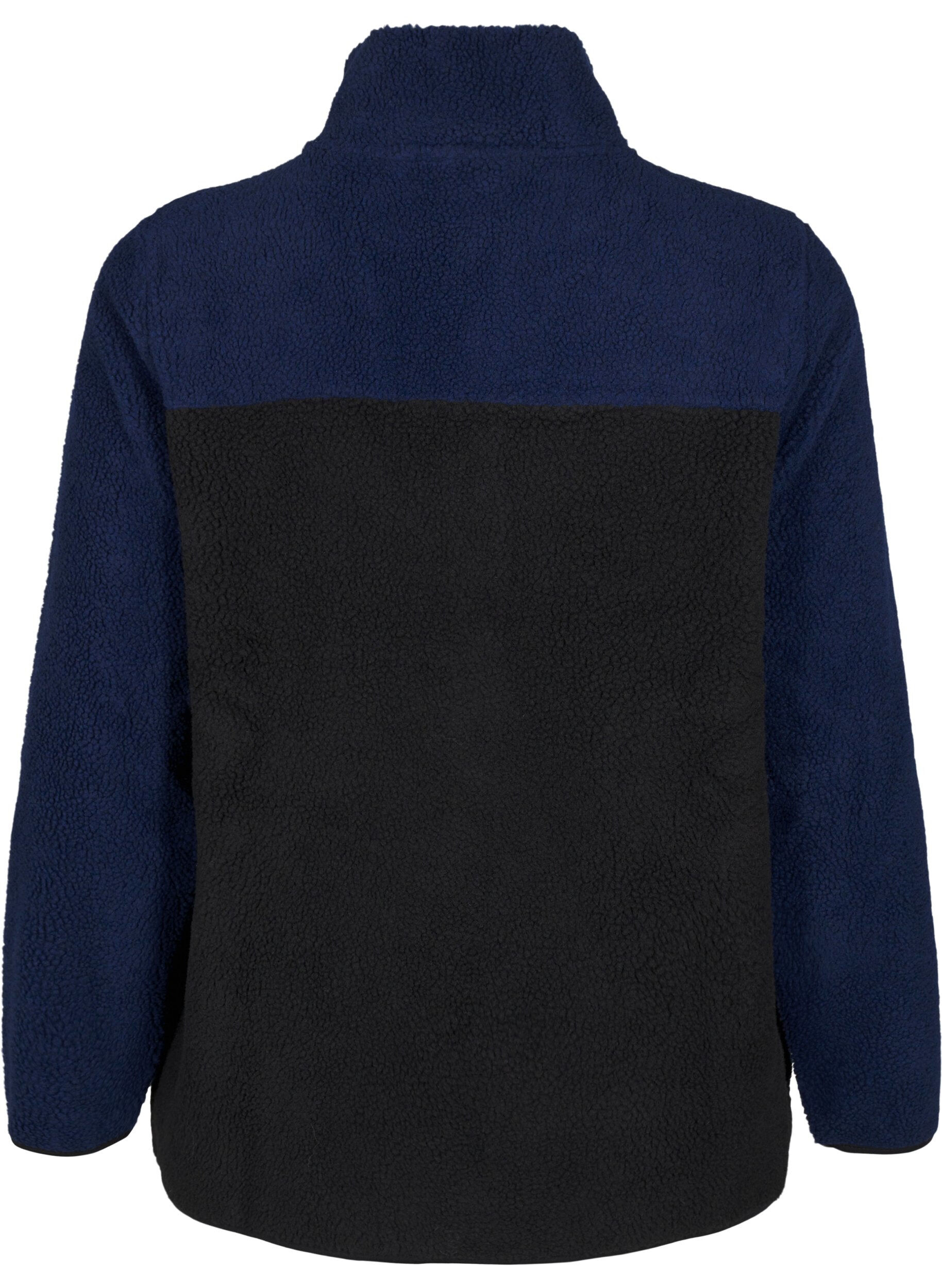 Zizzi Kurtka pluszowa z&nbsp;kolorowymi wstawkami, Night Sky comb., Packshot image number 1