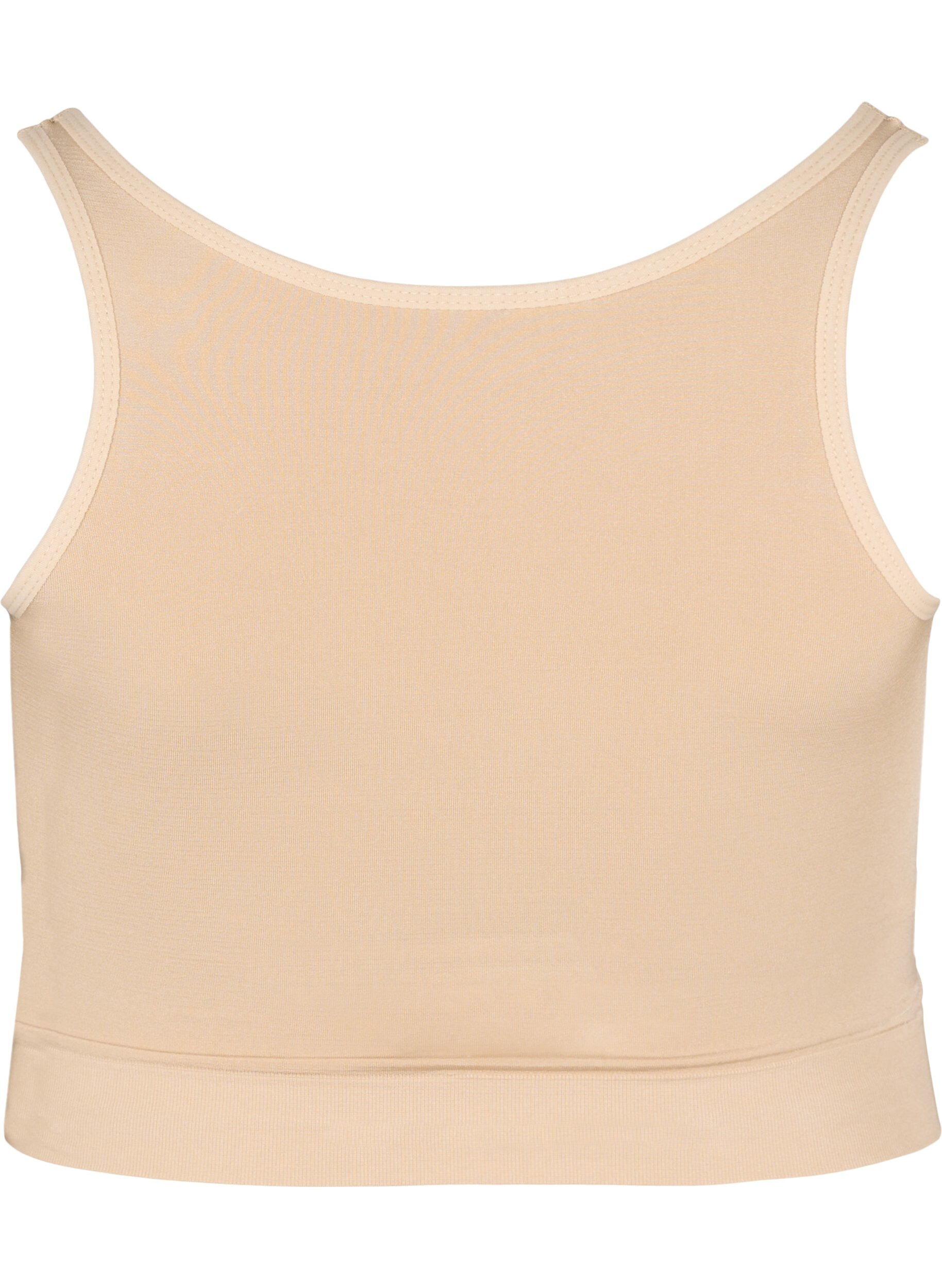 Zizzi Lekko usztywniany biustonosz z detalami ze sznurk&oacute;w, Nude, Packshot image number 1