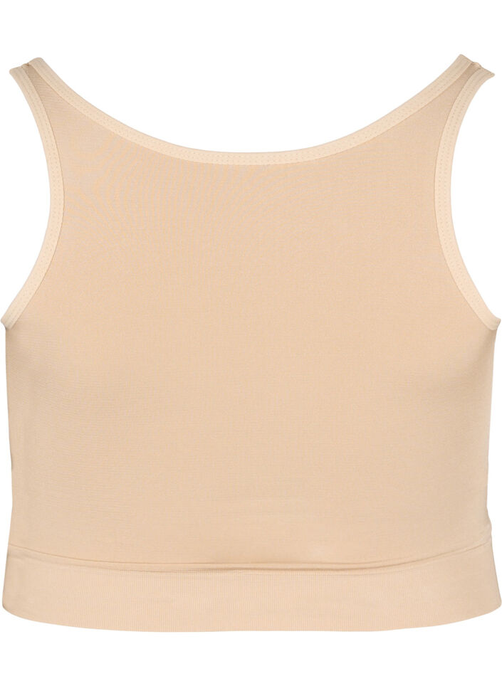 Lekko usztywniany biustonosz z detalami ze sznurków, Nude, Packshot image number 1