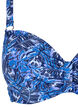 G&oacute;ra od bikini z fiszbinami i wzorem, Niebieskie, Packshot image number 2