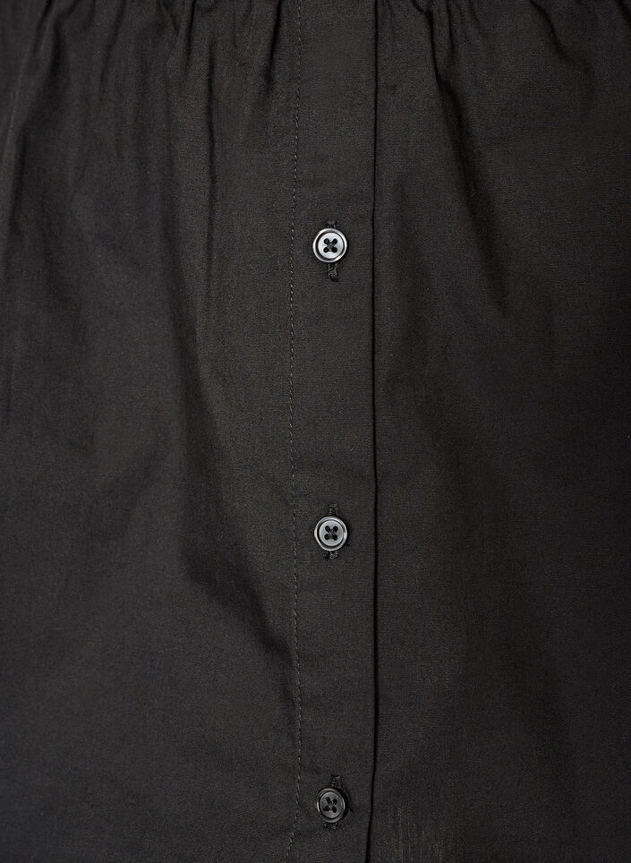 Przedluzacz koszuli wykonany w 100 % z bawelny, Czarne, Packshot image number 2