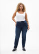 Jeansy slim fit z regularnym stanem, Dark Blue, Model image number 0