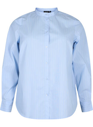 FLASH – koszula w prazki, Light Blue Stripe, Packshot image number 0