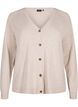 Dzianinowy kardigan z welny merynosa, Pumice Stone Mel., Packshot image number 0