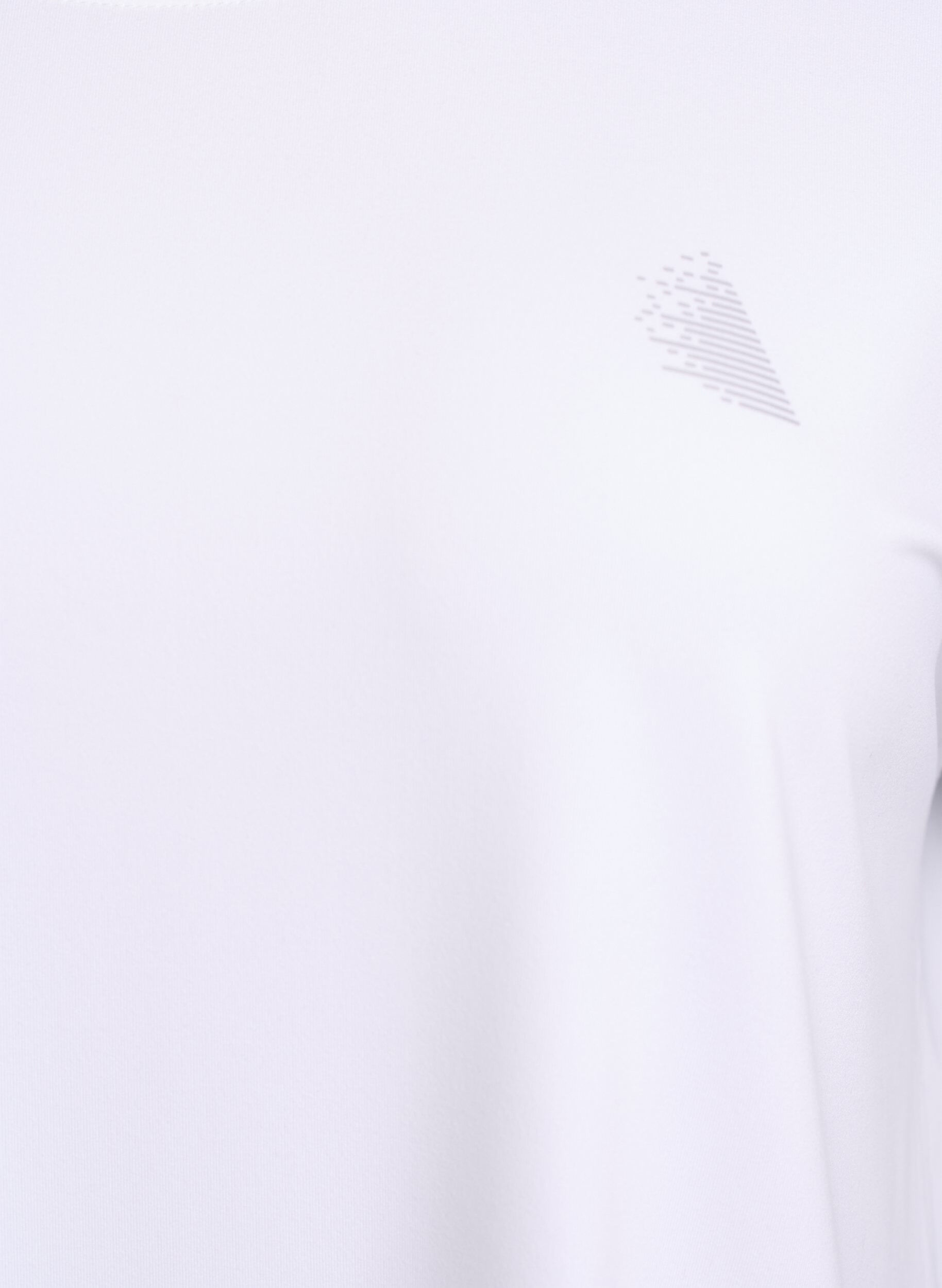 Zizzi Koszulka treningowa w jednolitym kolorze, Biały, Packshot image number 2