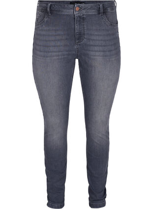 Bardzo waskie jeansy Amy z wysokim stanem, Grey Denim, Packshot image number 0