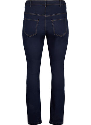 Mocno dopasowane jeansy Amy z wysokim stanem, Blue denim, Packshot image number 1