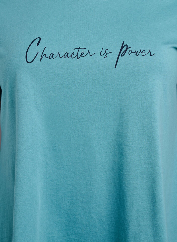 Koszulka w ksztalcie trapezu z okraglym dekoltem, Zielony, Packshot image number 2