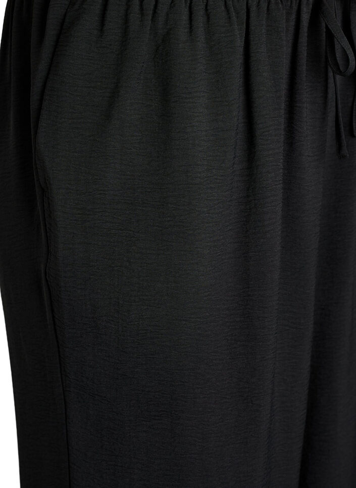 Spodnie balonowe na wysoka talie, Czarne, Packshot image number 2