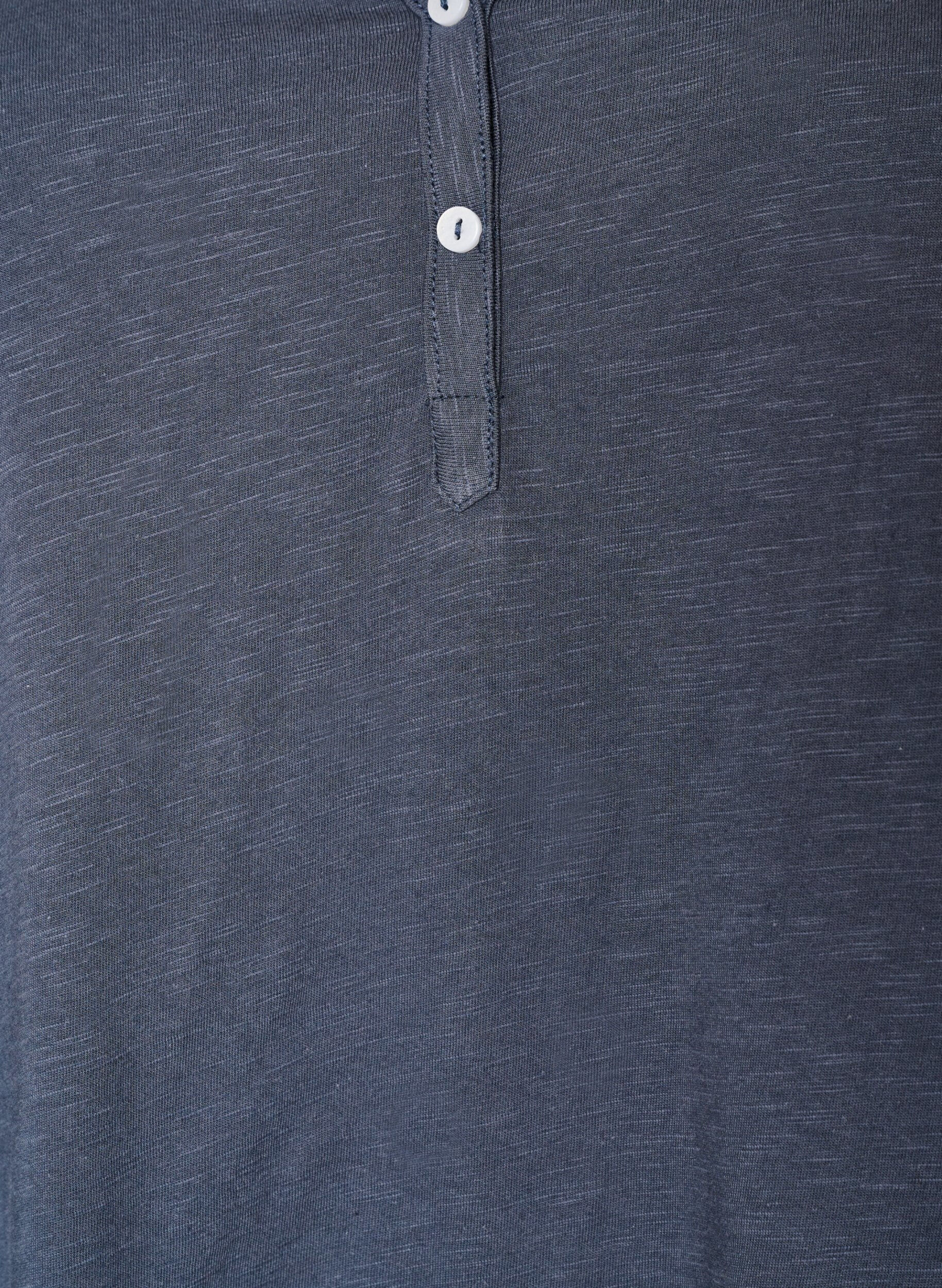 ZizziT-shirt z guzikami, Szary, Packshot image number 2