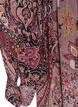Sukienka midi z nadrukiem paisley i elastyczna talia, Fioletowy, Packshot image number 3