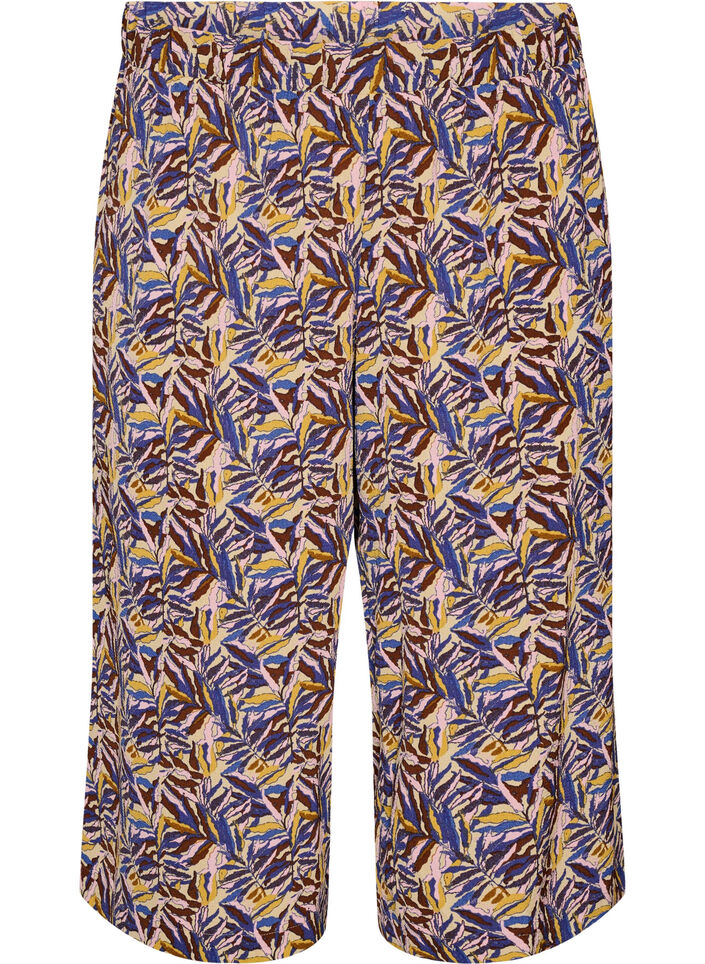 Spodnie culotte z nadrukiem, Beżowy, Packshot image number 0