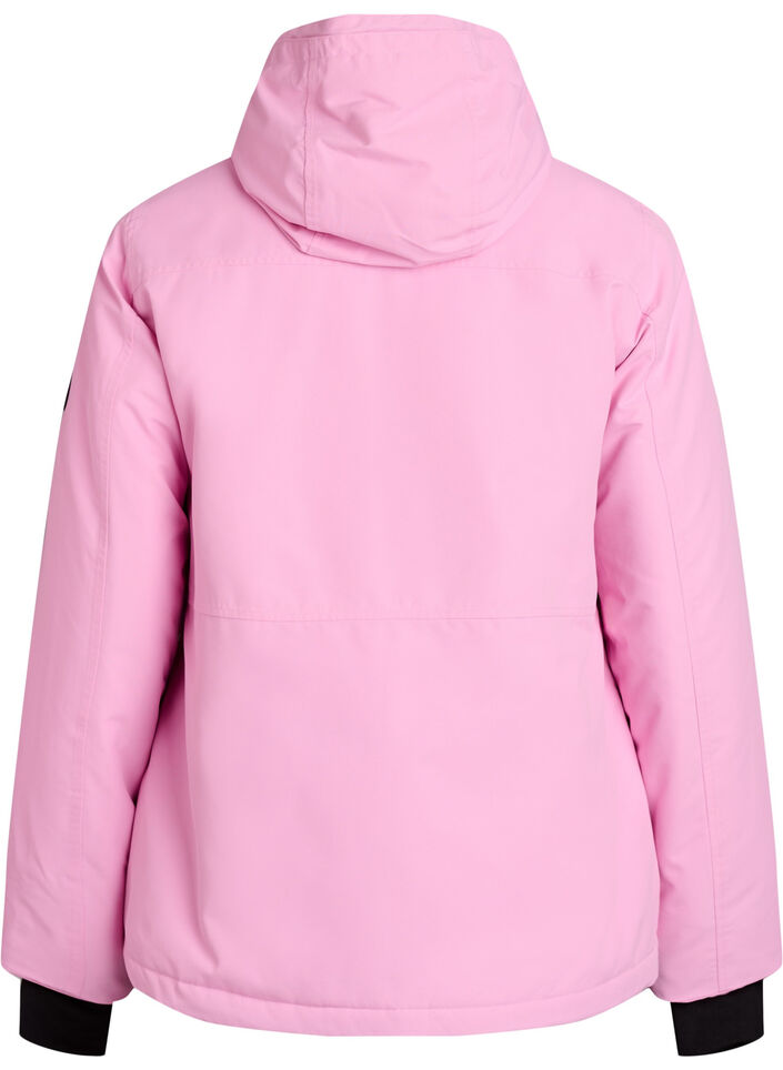 Funkcjonalna kurtka typu anorak z kapturem, R&oacute;żowy, Packshot image number 1