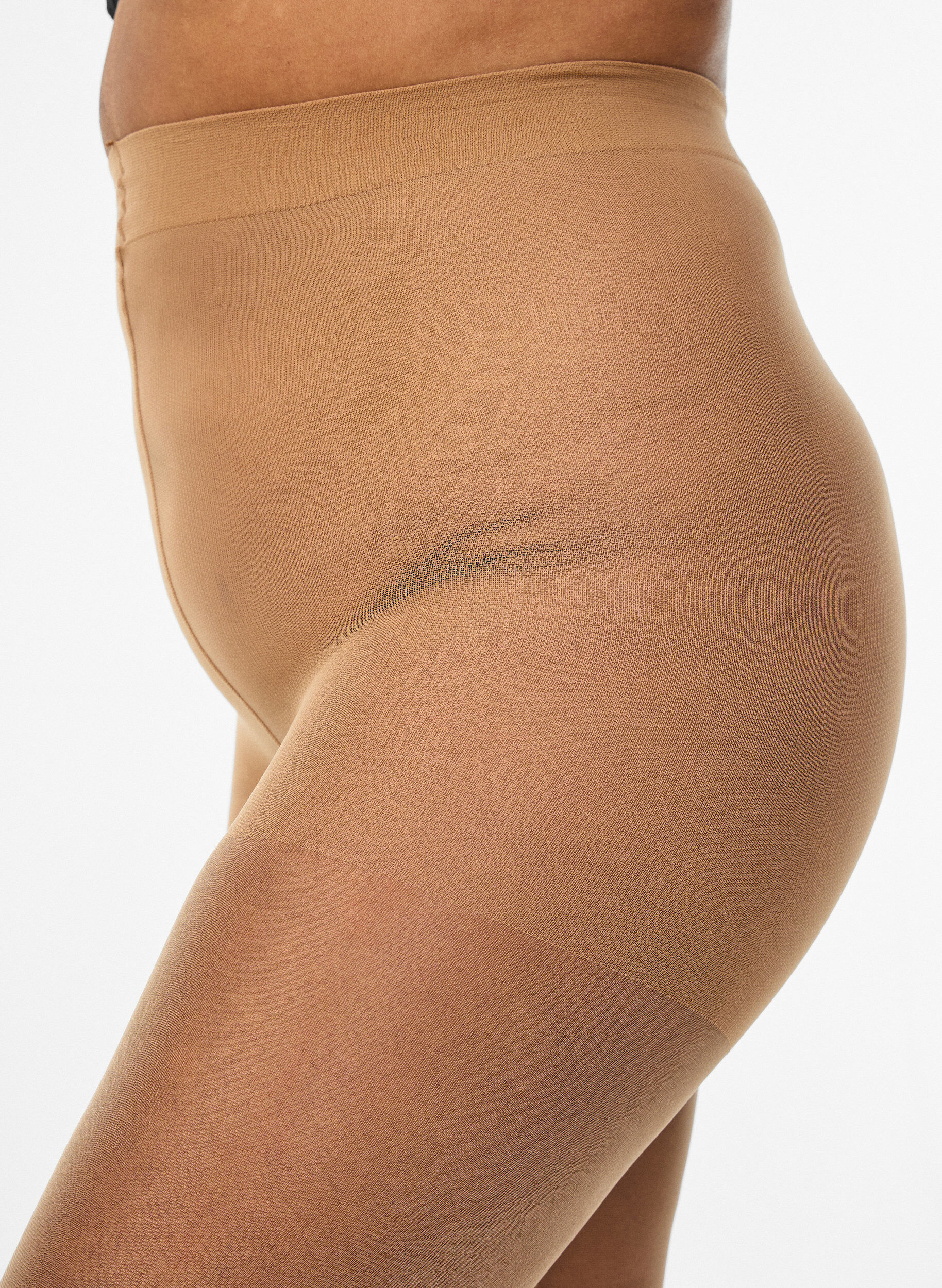 Zizzi Matowe rajstopy 30 den, Beżowy, Model image number 2