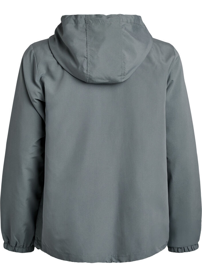 Lekka kurtka z kapturem i zamkiem blyskawicznym, Zielony, Packshot image number 1