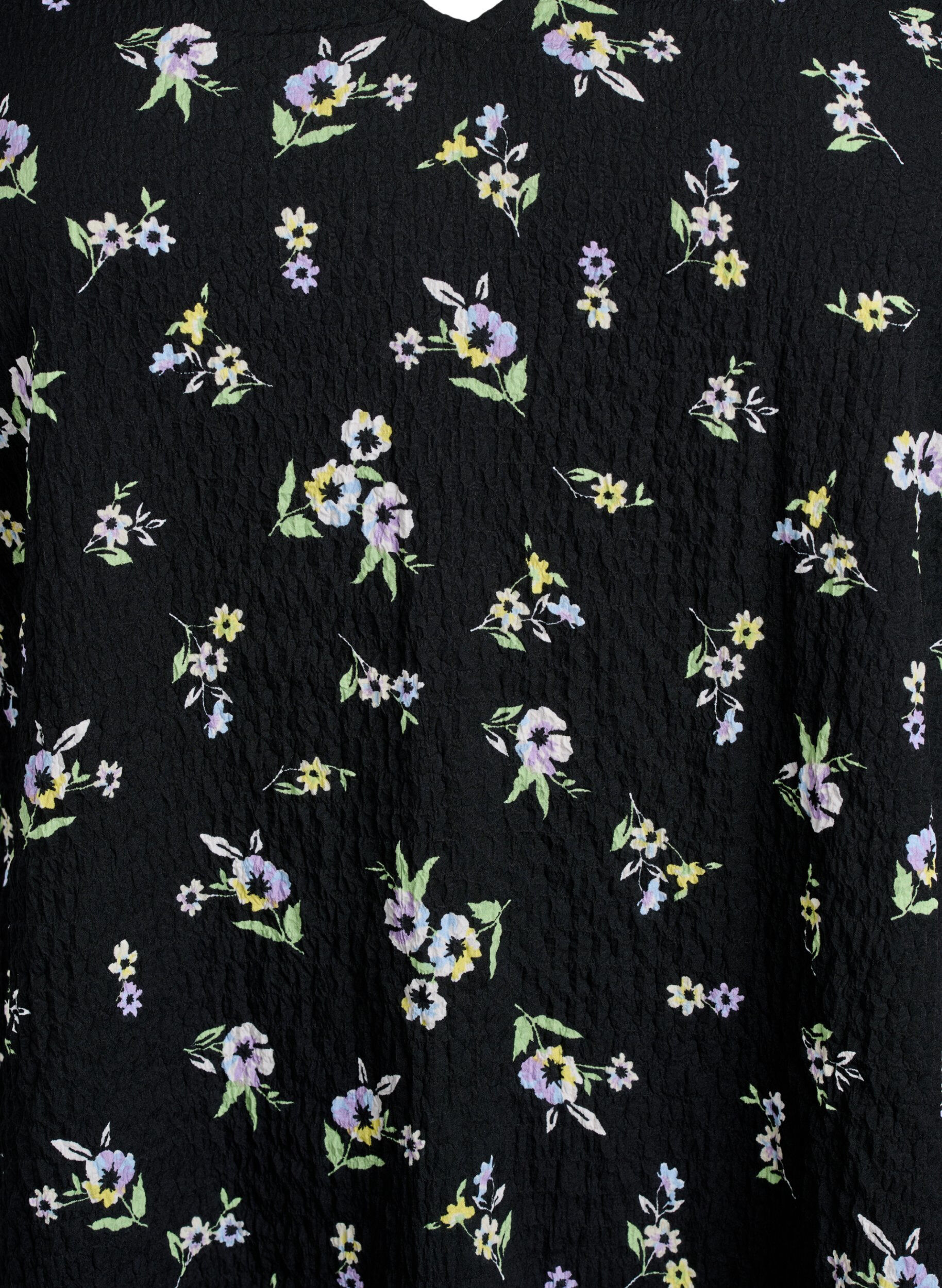 Zizzi FLASH - Sukienka z kr&oacute;tkim rekawem i dekoltem w serek, Czarne, Packshot image number 2