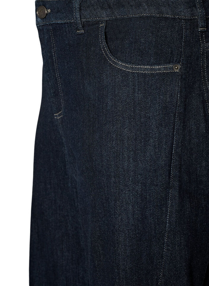 Jeansy typu barrel z wysoka talia, Niebieskie, Packshot image number 2