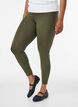 Legginsy z wiskozy w stylu basic, Zielony, Model image number 0