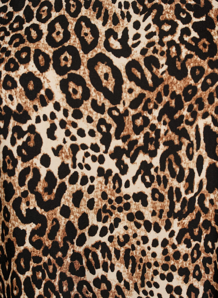 Sukienka z wiskozy z wcieciem, Brązowy, Packshot image number 2