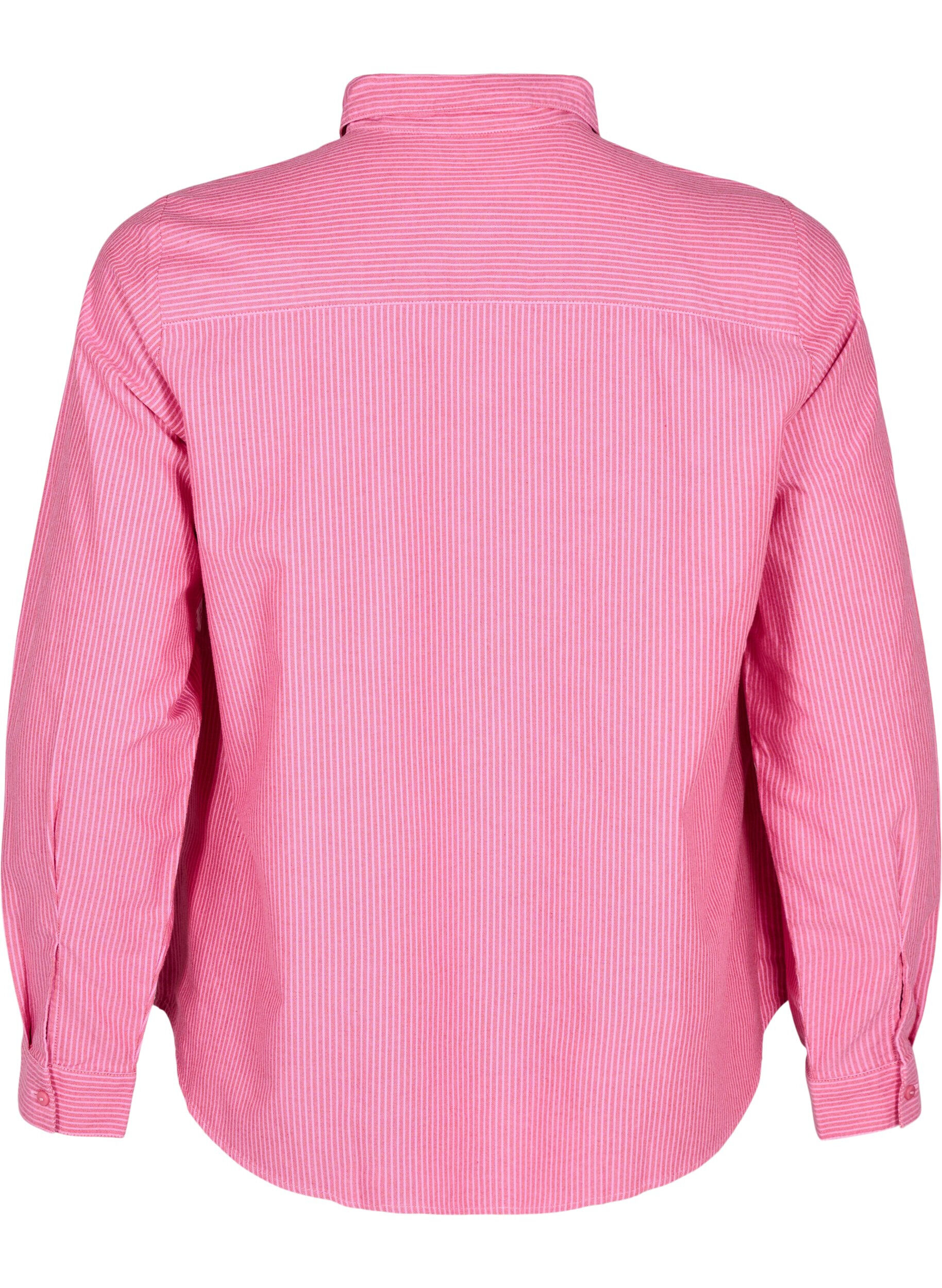 Zizzi Bawelniana koszula z dlugim rekawem, Czerwony, Packshot image number 1