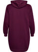Dluga bluza z kapturem, zamkiem blyskawicznym i kieszeniami, Fioletowy, Packshot image number 1