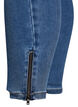Skr&oacute;cone jeansy Amy z ozdobnym zamkiem blyskawicznym, Niebieskie, Packshot image number 4