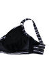 Biustonosz bikini z nadrukiem i fiszbinami, Black White Stripe, Packshot image number 3