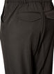 Spodnie szyte na miare z wysokim stanem i prostymi nogawkami, Czarne, Packshot image number 3