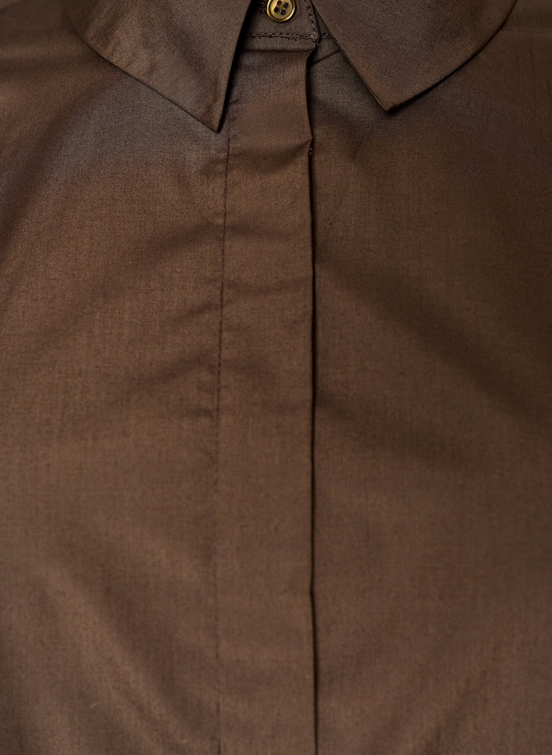 ZizziKoszula z ozdobnym detalem na plecach, Brązowy, Packshot image number 2