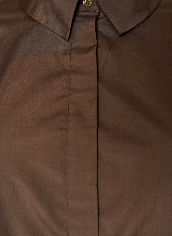 Koszula z ozdobnym detalem na plecach, Brązowy, Packshot image number 2
