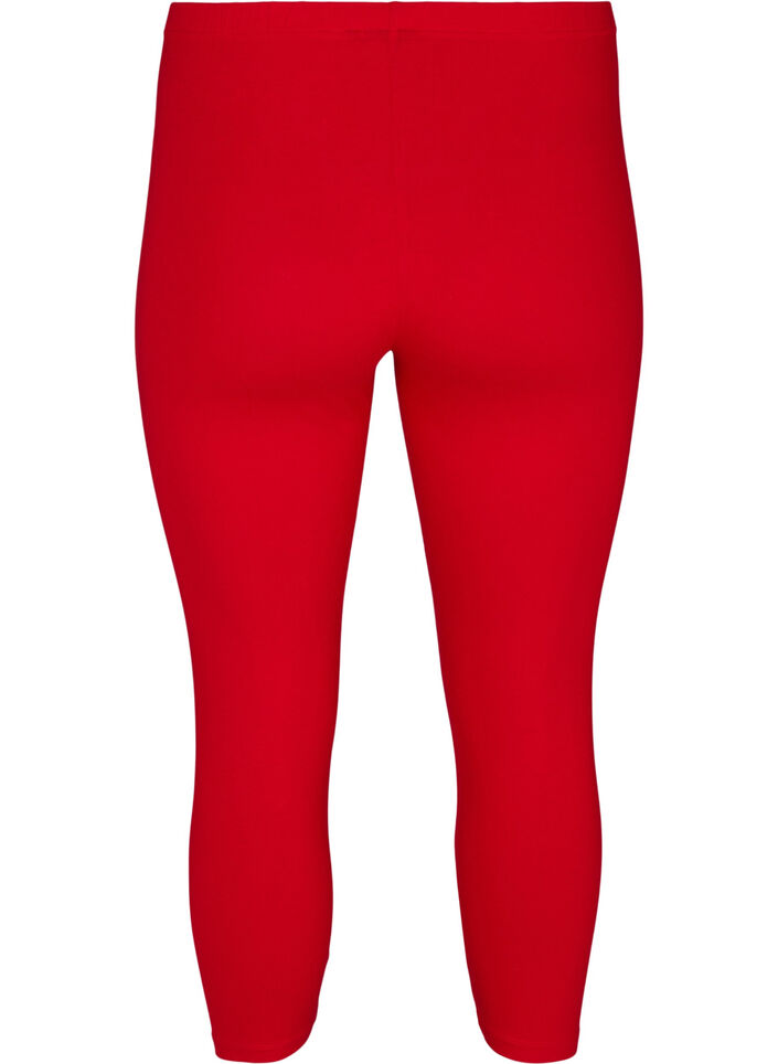 Legginsy Basic o dlugosci 3/4, Tango Red, Packshot image number 1