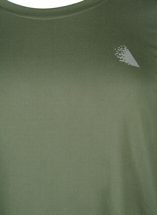 Koszulka do cwiczen z rekawami 3/4, Thyme, Packshot image number 2