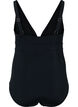 Bathing suit with drawstring detail, Black, Packshot image number 1