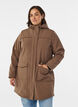 Hydrofobowa kurtka softshell z pikowana podszewka, Brązowy, Model image number 0