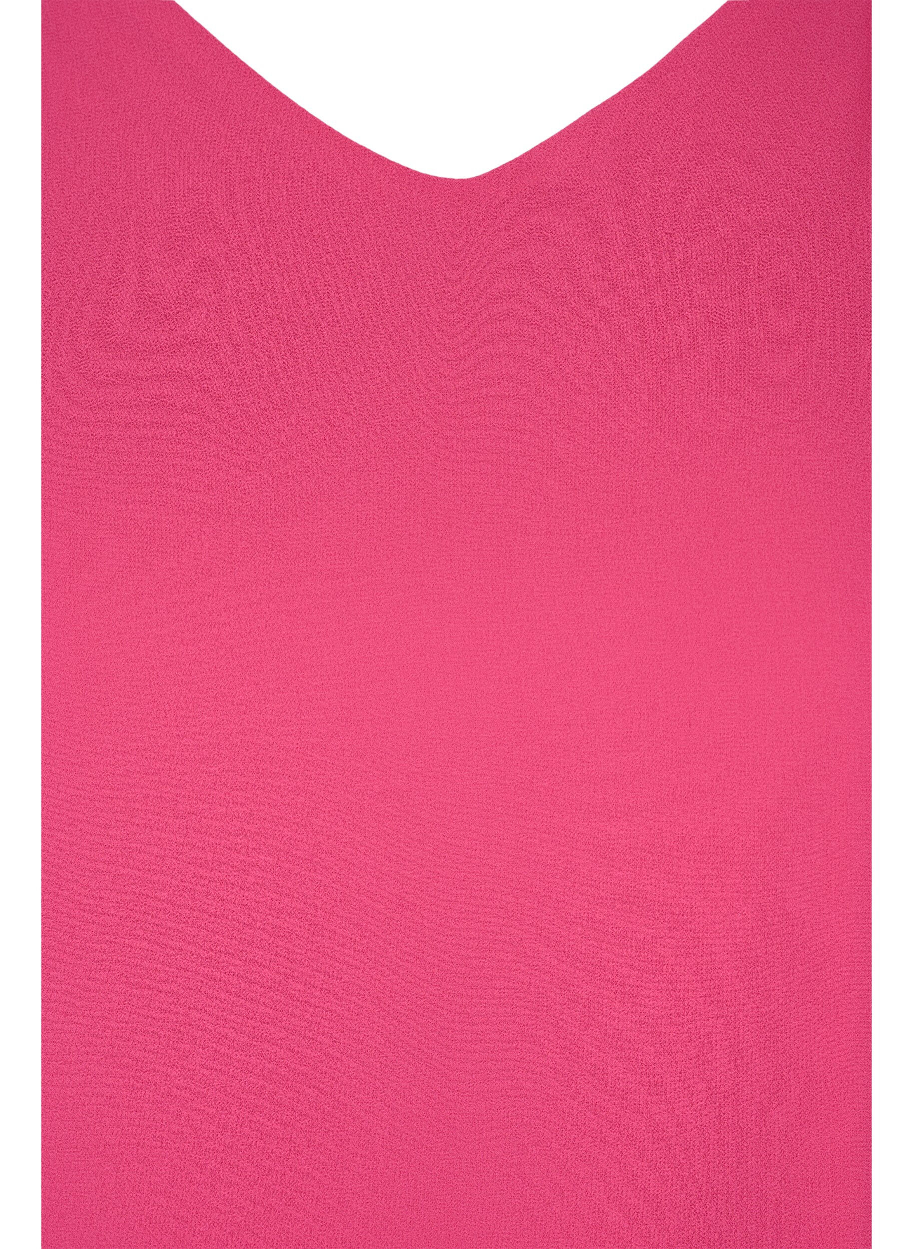 Zizzi Short-sleeved blouse, Magenta, Packshot image number 2