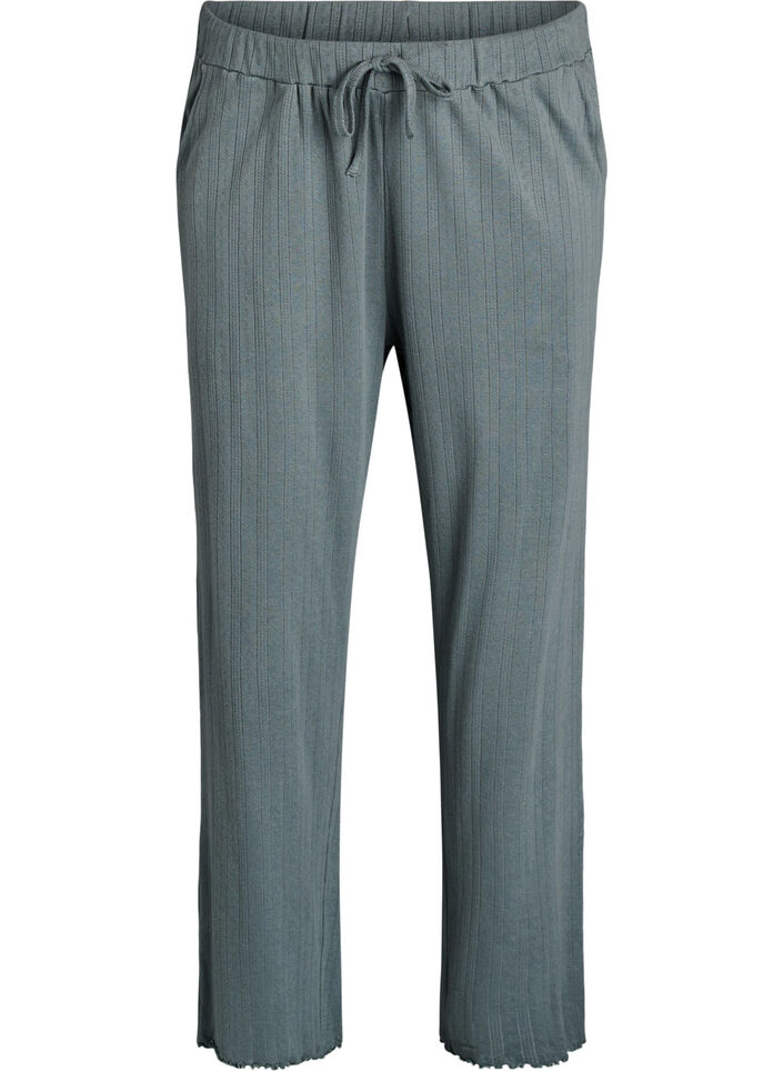 Bawelniane spodnie na noc, Zielony, Packshot image number 0