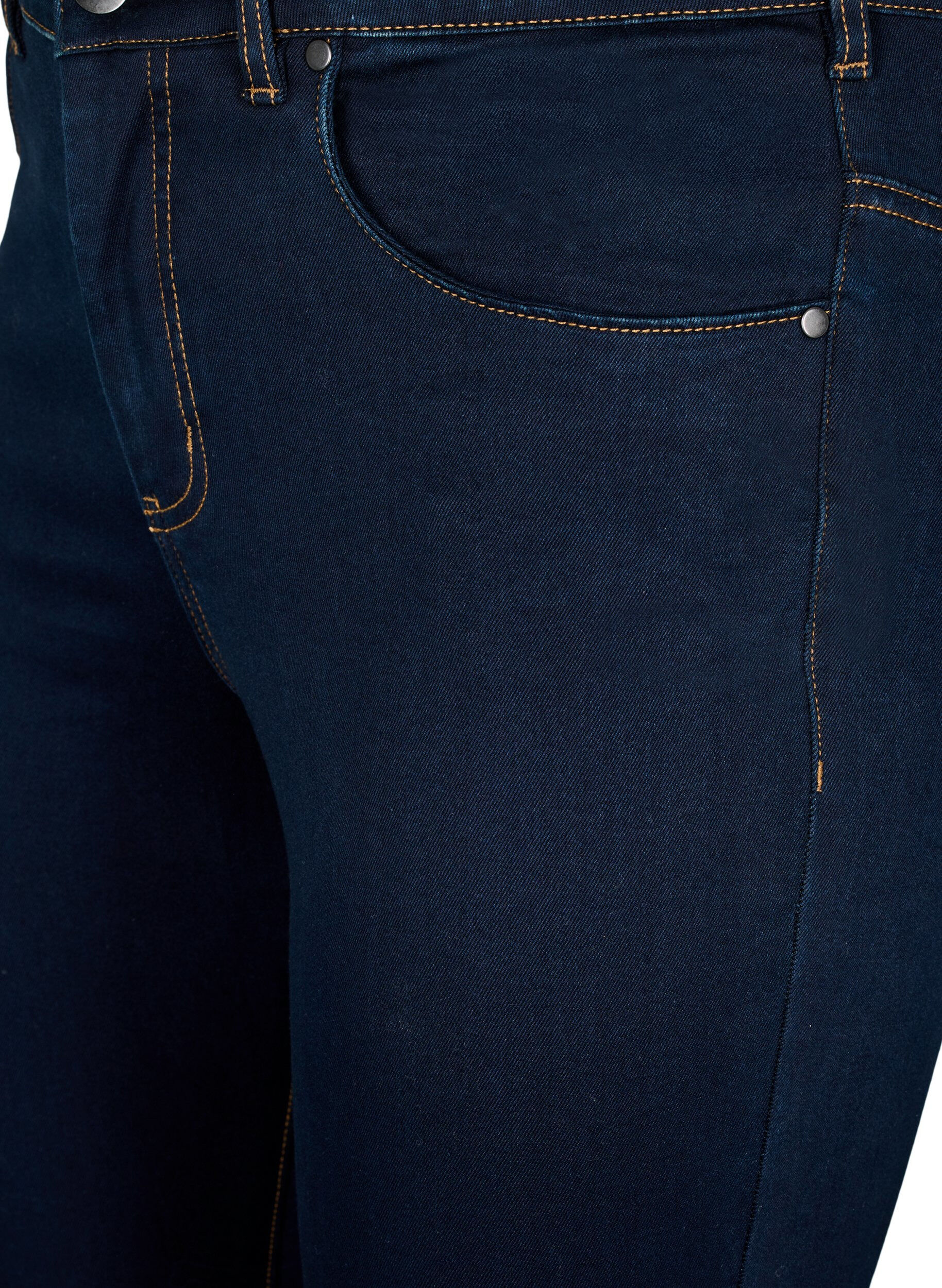 ZizziSuper waskie jeansy Amy z wysokim stanem, Unwashed, Packshot image number 2