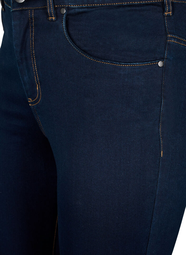 Super waskie jeansy Amy z wysokim stanem, Unwashed, Packshot image number 2