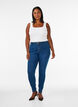 Jegginsy z mieszanki bawelny, Blue denim, Model image number 0
