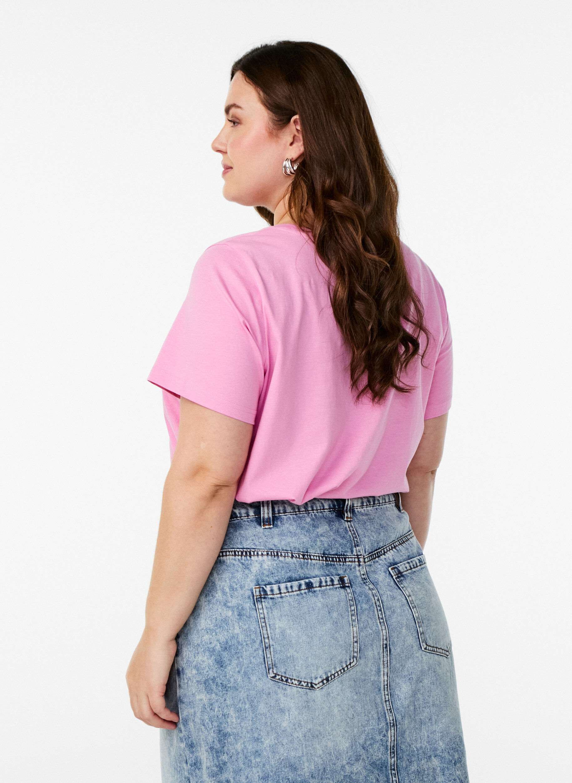 Zizzi Koszulka z haftem w truskawki, Begonia P. W. Berry, Model image number 1