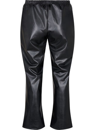 Spodnie ze sztucznej skóry z kieszeniami, Black, Packshot image number 1