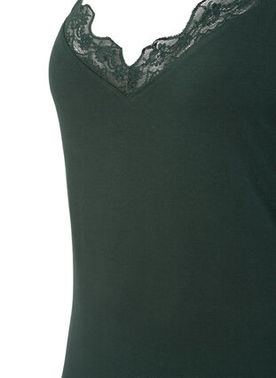Koszula nocna z wiskozy z koronkowym wykonczeniem, Scarab, Packshot image number 2