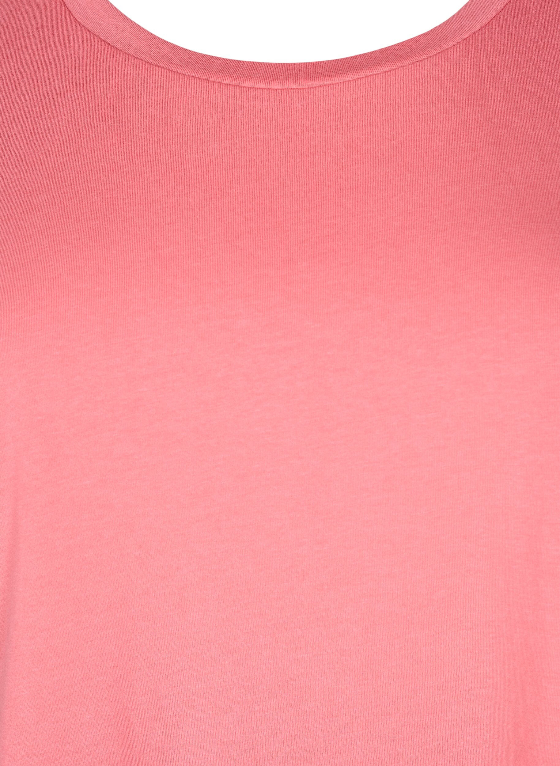 ZizziT-shirt z kr&oacute;tkim rekawem z mieszanki bawelny, R&oacute;żowy, Packshot image number 2