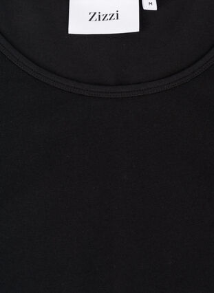 Jednokolorowy podstawowy top, Black, Packshot image number 2