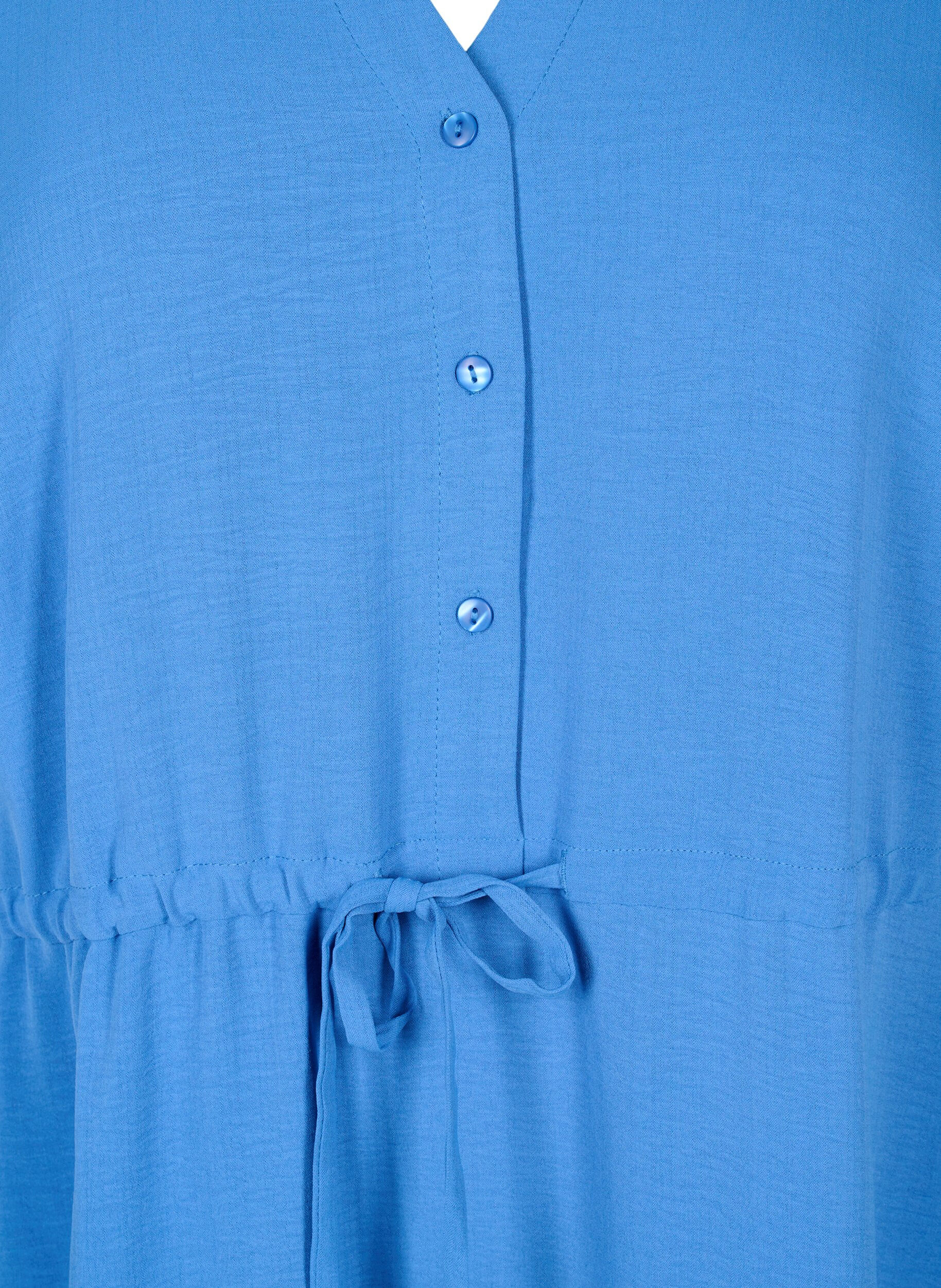 Zizzi Sukienka z kr&oacute;tkim rekawem i wiazaniem w talii, Riverside, Packshot image number 2