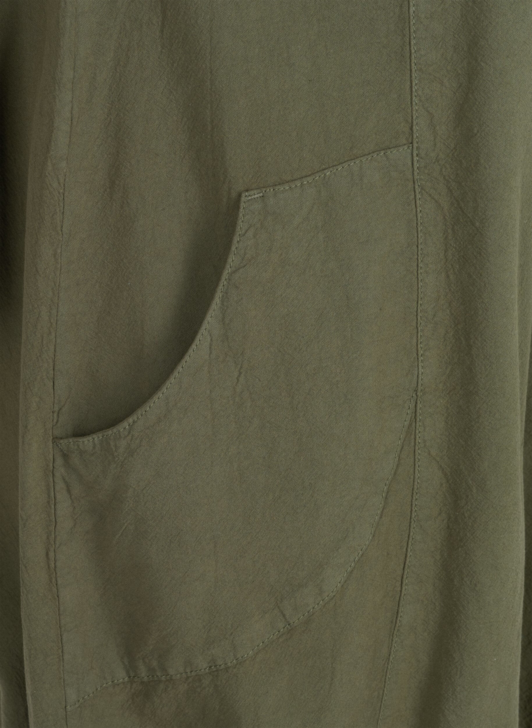 Zizzi Bawelniana sukienka z kr&oacute;tkim rekawem, Zielony, Packshot image number 2